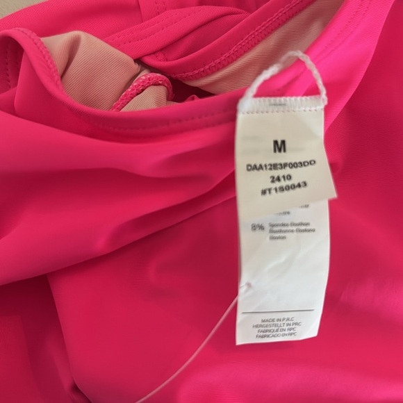 Cupshe Women's Release Happiness Ruched Cross Back One Piece Swimsuit Medium NWT - Picture 8 of 9